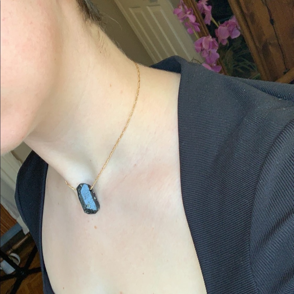 Elegant Tourmaline Pendant Necklace Choker